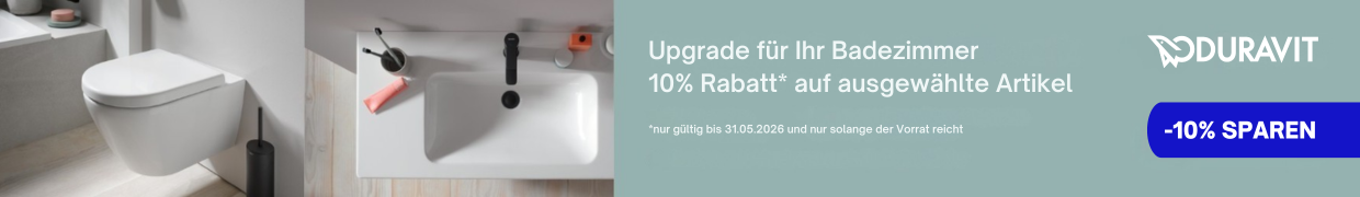 Duravit 10% Rabatt auf Badkeramik sichern