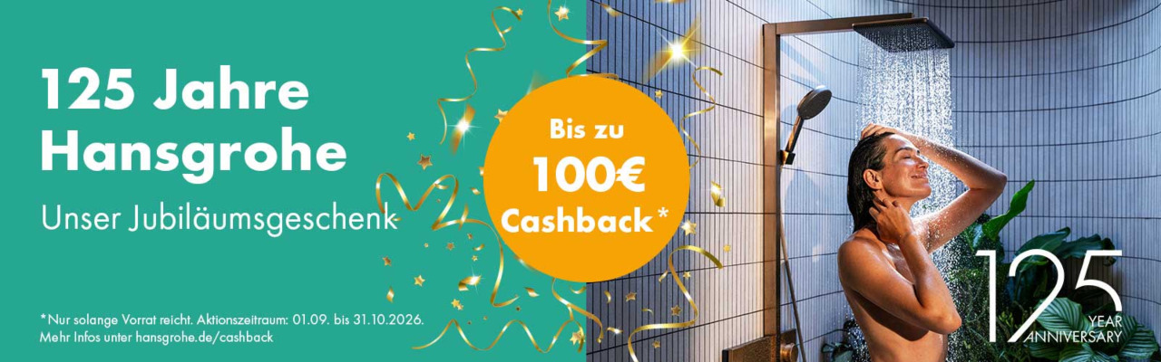 hansgrohe Sanitär Produkte im Online-Shop: Cashback Aktion 2026