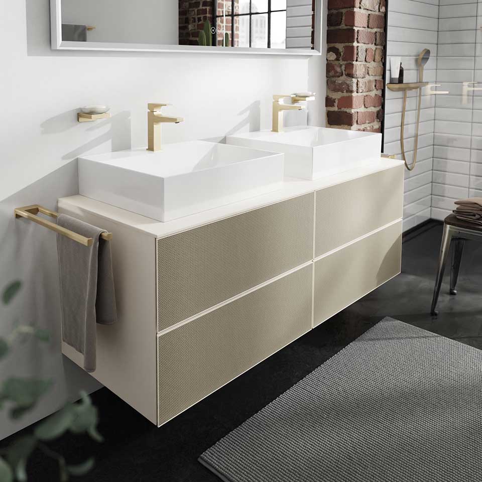 meuble sous lavabo hansgrohe xevolos e