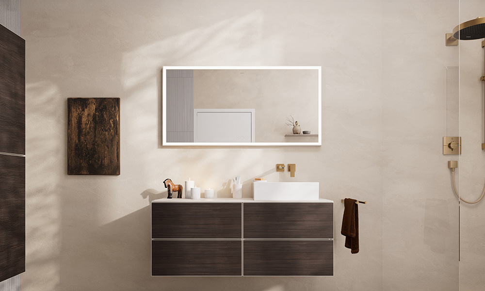 meuble de salle de bain hansgrohe xevolos e