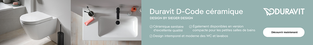 D-Code de Duravit - Collection de céramiques pour salle de bains