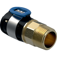 Adapter with male thread