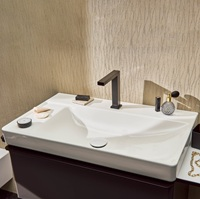 Ceramic and mineral cast basins