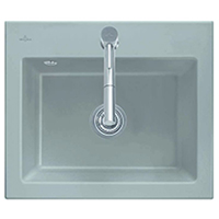 Evier à fleur de plan