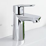 Grohe BauEdge Waschtischarmatur 23328000 chrom, mit Ablaufgarnitur