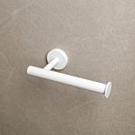 Herzbach Deep White paper roll holder 23.814000.1.07 wall mounting, concealed fastening, matt white