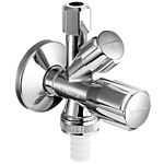 Schell COMFORT combination angle valve 035450699 G 1/2 AG, safety device, with ASAG easy, with backflow preventer, chrome-plated