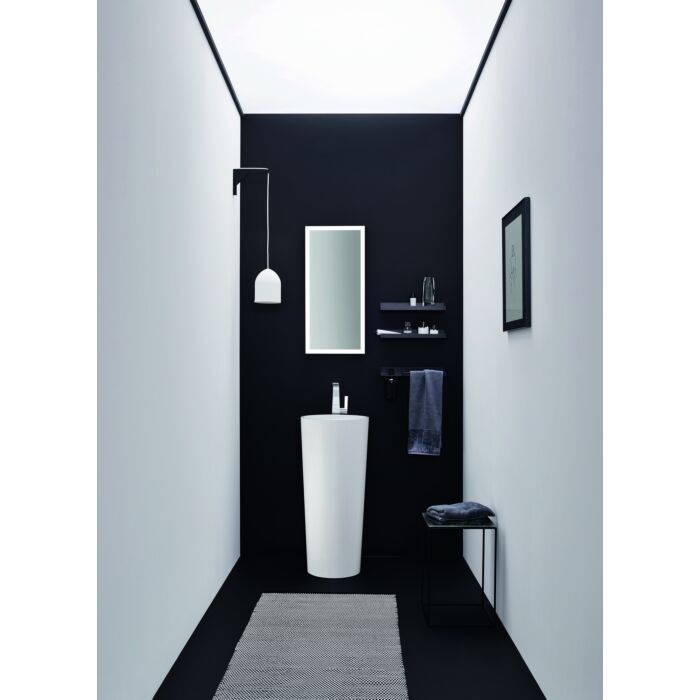 Alape WT.RX400.CO Pillar Washbasin White 400x900x500mm