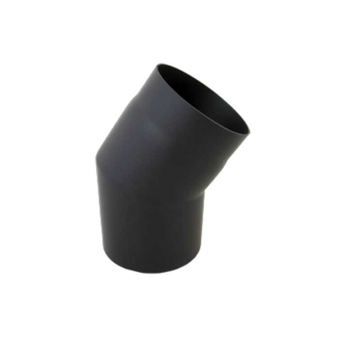 Bertrams Bogen 05SB33-130 33°, 2-tlg., Ø 130 x 2 mm, feststehend, ohne Tür, schwarz 2