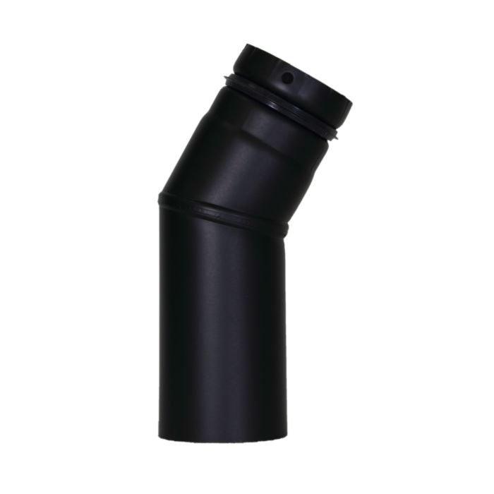 Bertrams Pelletino Bogen 10SB30-80S 30°, ohne Reinigungsöffnung, 80 x 0,6 mm, schwarz 2