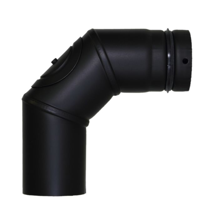 Bertrams Pelletino Bogen 10SBRV90-80S 90°, mit Reinigungsöffnung, 80 x 0,6 mm, schwarz 2