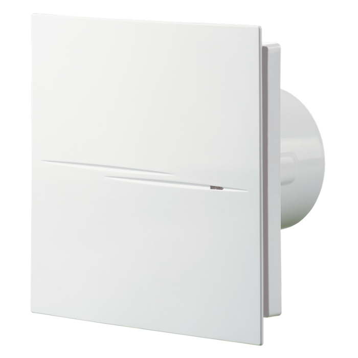 Ventilateur à deux étages Blauberg Sileo Design V2 100 T 8036439 avec une capacité allant jusqu'à 90 m³/h, puissance 4,5 W, avec clapet anti-retour 2