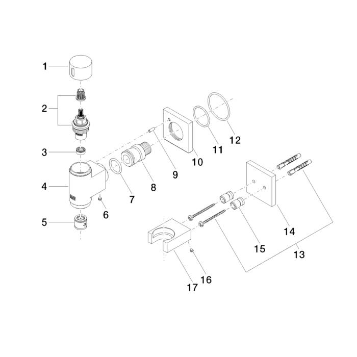 Coude Mural Chromé Dornbracht Kneipp – 27821979-00 – OEM – Laiton Chromé – Fabrication Allemande – Pour Cuisine