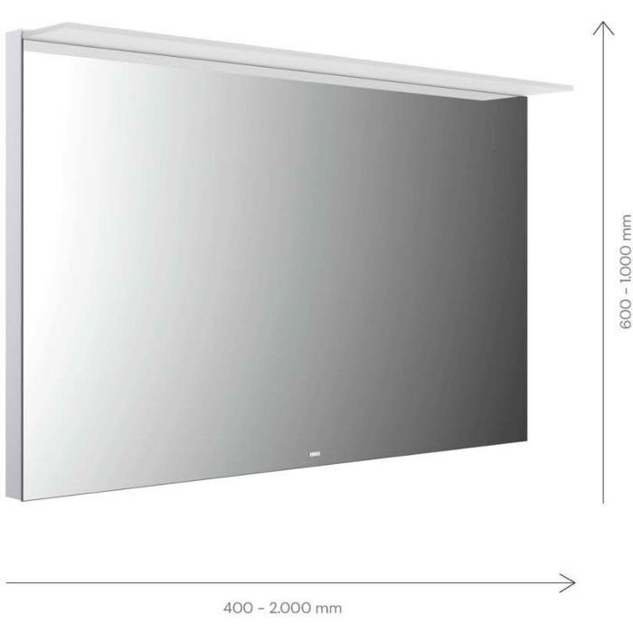 Emco Mi 200 LED miroir lumineux 102040010000100 400 x 1000 mm, avec voile lumineux en acrylique