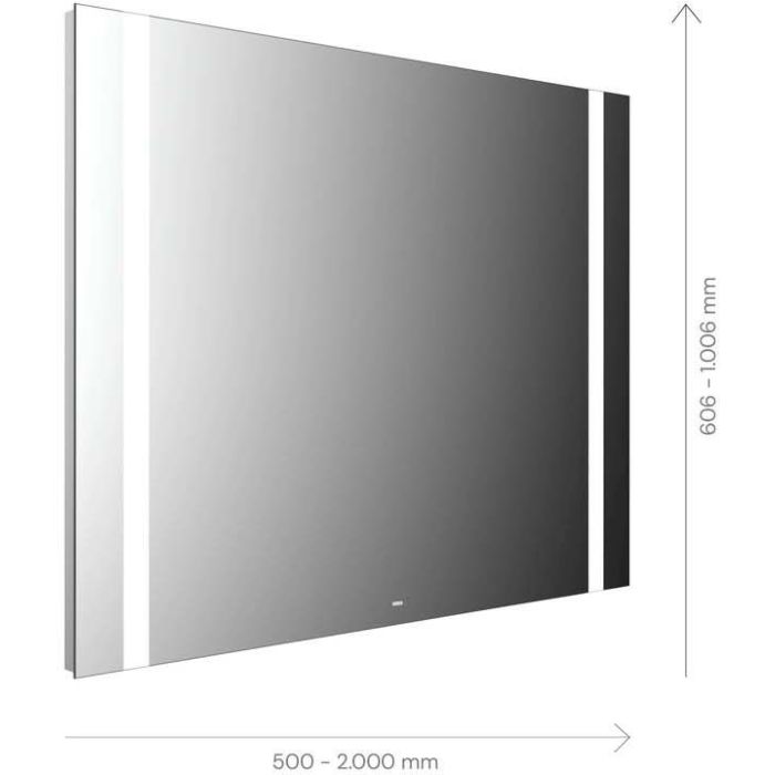 Emco Mi 500 LED Lighted Mirror 1000 x 1006 mm