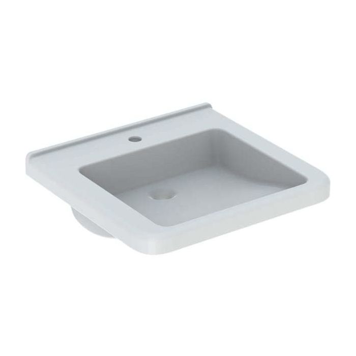 Geberit Renova Comfort Select lavabo 128557000 55 x 52,5 cm, blanc, avec trou pour robinet, sans trop-plein