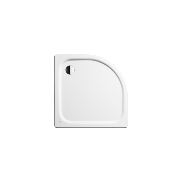 Kaldewei ZIRKON 603 Duschwanne mit Wannenträger 456848041001 90 x 80 cm mit Invisible Grip, glänzend, alpinweiß