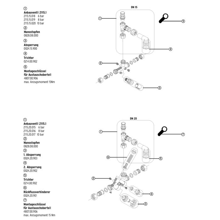 Gruppo Di Sicurezza Per Serbatoi SYR SYRobloc 24.2, DN20 (3/4 - Foto 2