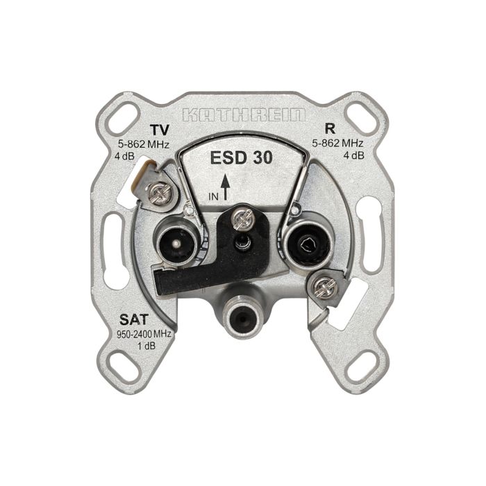 Universal Kathrein 274209 Boîtier de prise simple 3 voies ESD 30 (Radio, TV et SAT) Prise simple ESD 30