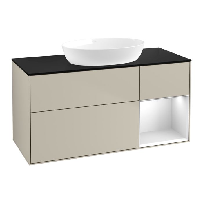 Villeroy & Boch Finion FA72MTHH 120cm Washstation Sand Matt Lacquer