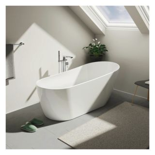Duravit DuraFaro Badewanne 700566000000000 150x70cm, freistehend, wei&szlig;, oval