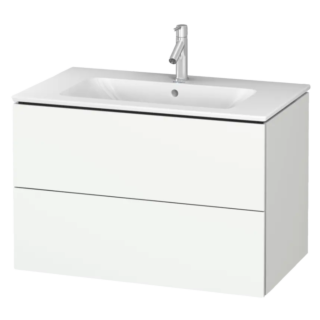 Duravit L-Cube vanity unit LC624101818 wall-mounted, 82 x 55.5 x 48.1 cm, 2 drawers, matt white