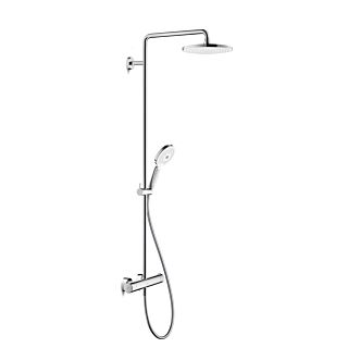 Duravit C.1 Colonne de douche système de douche C14280008010, chrome, avec thermostat de douche, saillie 350mm