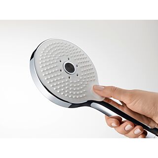 Duravit 3jet Hand Shower UV0650017010  120 mm, 1/2" Connection Thread, Chrome/White