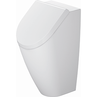 Urinoir &agrave; succion Duravit Me de Starck 281230AA00 30x35cm, entr&eacute;e arri&egrave;re, sans rebord, pour couvercle, blanc Durashield