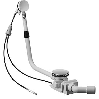 Duravit Quadroval Ein-,Ab- und &Uuml;berlaufgarnitur 791249000001000, chrom, f&uuml;r Shower + Bath