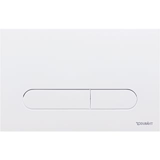 Duravit DuraSystem flush plate WD5009011000 surface-mounted, mechanical, for WC Bet 100, white