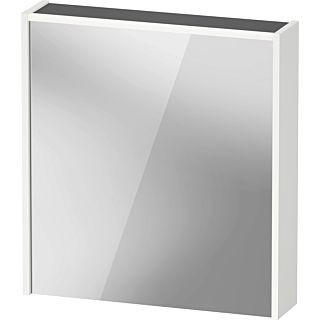 Duravit D-Code mirror cabinet DC7105R18180000 650x700 mm, white matt, with lighting and socket