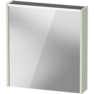 Duravit D-Code mirror cabinet DC7105LHHHH0000 650x700 mm, pale green matt, with lighting and socket