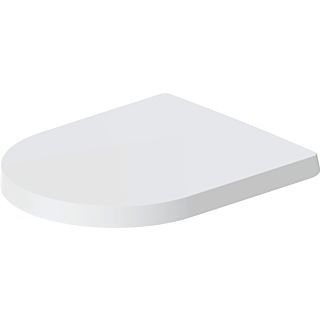 Duravit Me by Starck WC seat 0020093200 stainless steel hinges, with soft-close mechanism, removable, white satin finish
