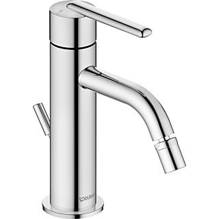Duravit Balcoon Bidetarmatur BA2400001010 Ausladung 119mm, mit Zugstange Ablaufgarnitur, chrom Hochglanz