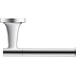 Duravit Starck T toilet roll holder chrome, on the side