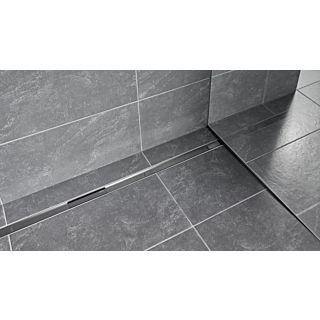 Geberit CleanLine80 Duschrinne 154441KS1  30-130 x 4,4 cm Edelstahl poliert / Edelstahl geb&uuml;rstet, bodeneben