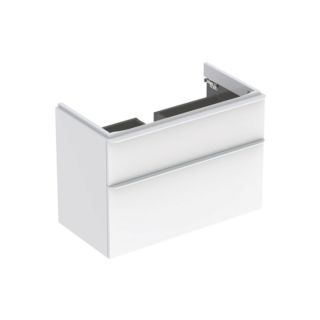Geberit Smyle Square Waschtisch-Unterschrank 500354001 88,4x61,7x47cm, wei&szlig; hochglanz, 2 Schubladen