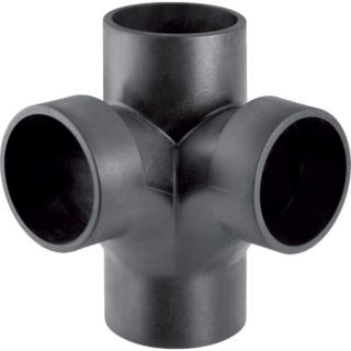 Geberit Silent db20 Bogeneckabzweig 308083141 DN 90/90, 88,5Grad, mit Innenradius
