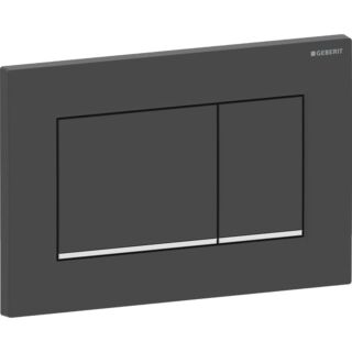 Geberit Sigma 20 Square Bet&auml;tigungsplatte 115883141 schwarz matt lackiert, hochglanz verchromt