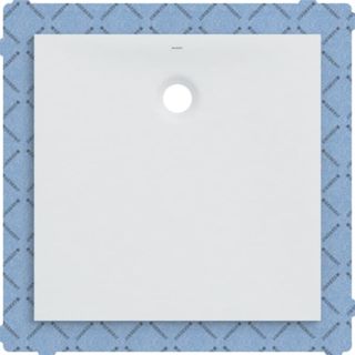 Geberit Olona receveur de douche 550901001 blanc / mat, carr&eacute;, 90 x 90 x 4 cm