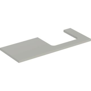 Geberit One Waschtisch-Platte 505325007 120 x 3 x 47 cm, greige/lackiert matt, Ausschnitt rechts
