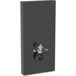 Geberit Monolith Wand-WC-Modul 131022SJ6 Bauh&ouml;he 101cm, Front Glas schwarz, Seite aluminium schwarzchrom