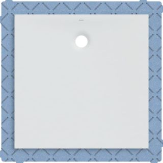 Geberit Olona receveur de douche 550902001 blanc / mat, carr&eacute;, 100 x 100 x 4 cm