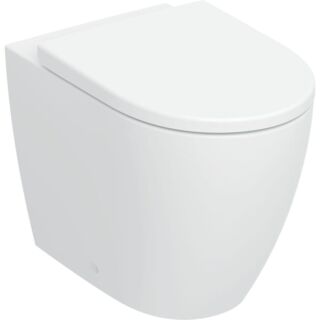 Geberit iCon Stand-Tiefsp&uuml;l-WC-Set 503080001 35,5x56cm, wandb&uuml;ndig, geschlossenes Keramikdesign, mit WC-Sitz, wei&szlig;