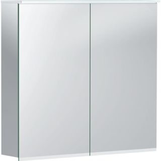 Geberit Option Plus Spiegelschrank 500206001 75x70x17,2 cm, mit Beleuchtung, Touch-Sensor, Kosmetikspiegel, 2 T&uuml;ren