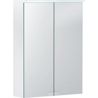 Geberit Option Basic Spiegelschrank 500257001 500x675x140mm, mit Beleuchtung, zwei T&uuml;ren