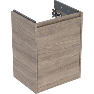 Geberit Renova Plan Unterschrank 504022JR1 45,7 x 60,6 x 24,2 cm, Korpus/Front Nussbaum / Melamin Holzstruktur, 1 T&uuml;r