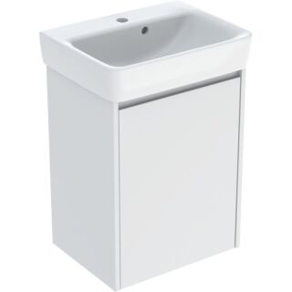 Ensemble lave-mains Geberit Renova Plan 50 cm (504035001)  Lave-mains avec meuble sous-vasque, blanc satin&eacute; mat