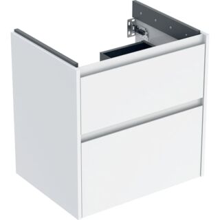 Geberit Renova Plan Waschtisch-Unterschrank 504027011 2 Schubladen, Korpus/Front wei&szlig; / lackiert seidenglanz, Breite 59,5 cm